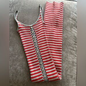 Paco Rabanne Checkered Knit Midi Dress (can be worn multiple ways)